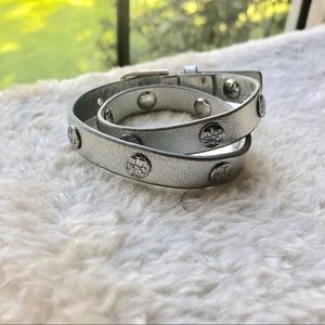 Tory Burch Silver Wrap Bracelet